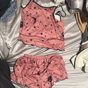 Pink Starry Night Women's Sleepwear Set